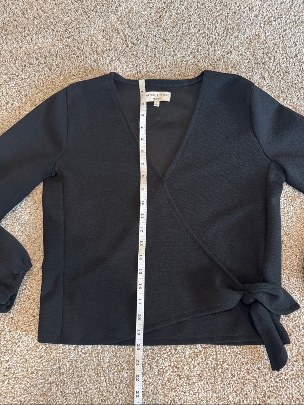 Madewell Black Texture & Thread Knit Top - Picture 5 of 7